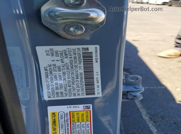 2HGFE2F52PH547045 2023 HONDA CIVIC Gray Շարժիչի բաժամունքի տեսք
