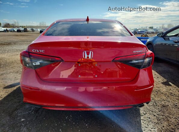 2HGFE2F52RH111038 2024 HONDA CIVIC Red Rear view