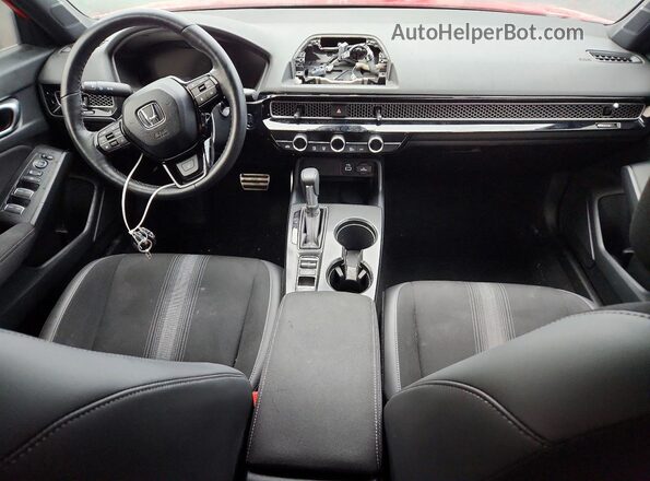 2HGFE2F52RH111038 2024 HONDA CIVIC Red Dashboard view