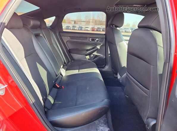 2HGFE2F52RH111038 2024 HONDA CIVIC Red Rear seats view