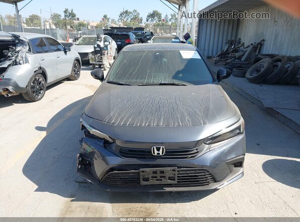2HGFE2F52RH505851 2024 HONDA CIVIC Gray Instrument cluster view