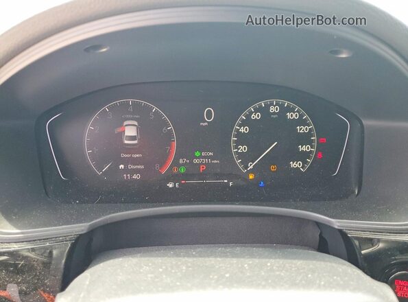 2HGFE2F52SH513258 2025 HONDA CIVIC Белый Вид щитка приборов