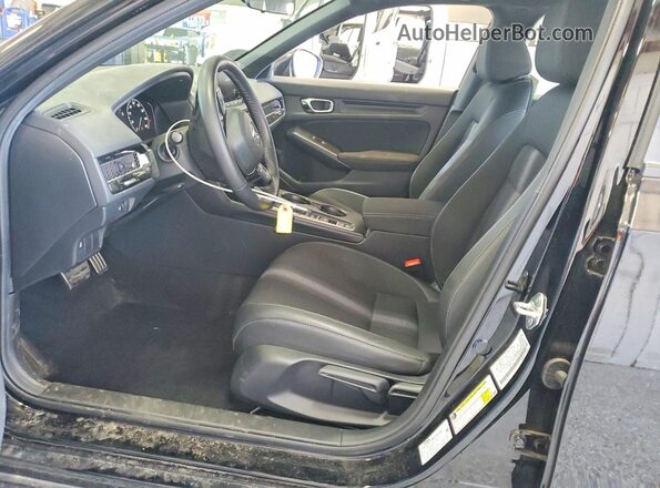 2HGFE2F52SH567160 2025 HONDA CIVIC Black წინა სალონის ხედი