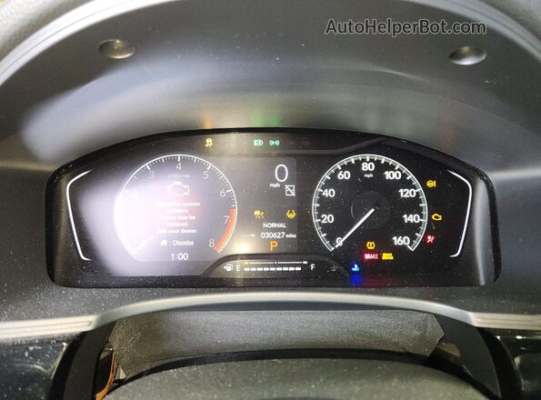 2HGFE2F52SH569328 2025 HONDA CIVIC Blue Вид щитка приладів
