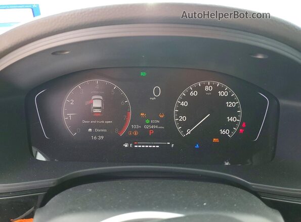 2HGFE2F52SH580684 2025 HONDA CIVIC Black Instrument cluster view