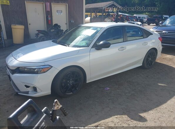 2HGFE2F53NH501401 2022 HONDA CIVIC White Առջևի ձախ երեք քառորդ տեսարան
