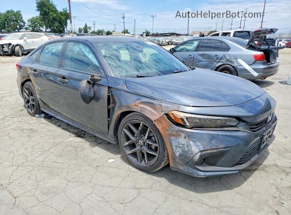 2HGFE2F53NH519168 2022 HONDA CIVIC Charcoal Передня права чверть