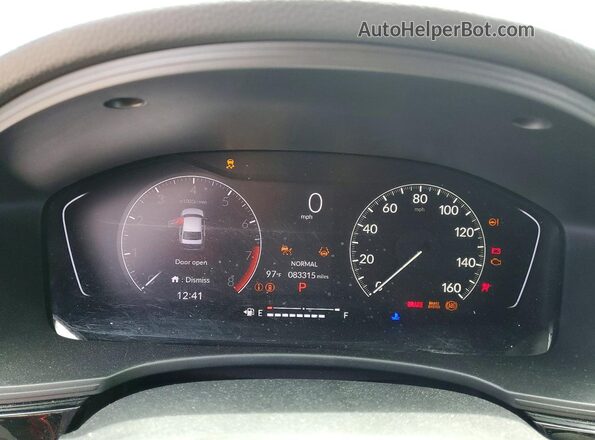 2HGFE2F53NH519168 2022 HONDA CIVIC Charcoal Вид щитка приладів
