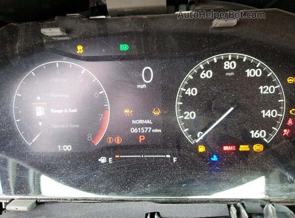 2HGFE2F53NH524824 2022 HONDA CIVIC Black Вид щитка приладів