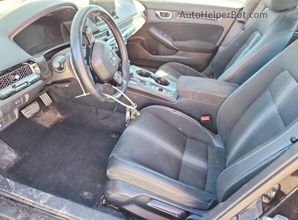 2HGFE2F53PH508951 2023 HONDA CIVIC Black Вид салону спереду