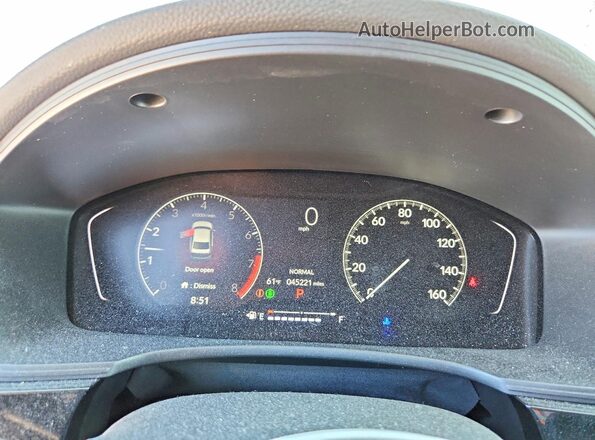 2HGFE2F53PH508951 2023 HONDA CIVIC Black Вид щитка приладів