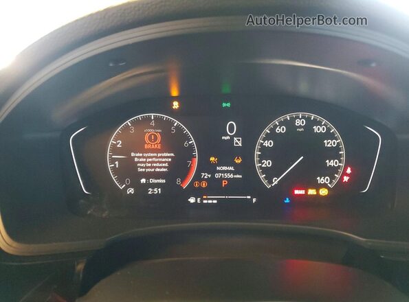2HGFE2F53PH509968 2023 HONDA CIVIC White Widok zestawu wskaźników