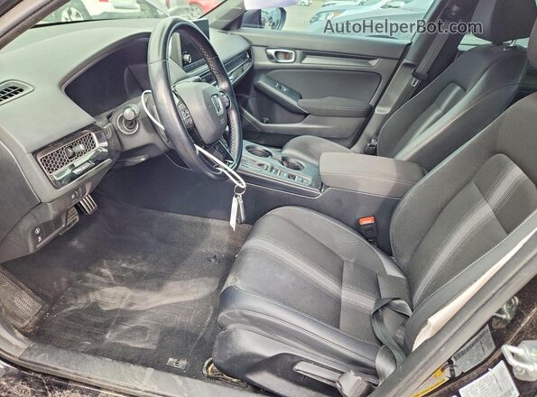 2HGFE2F53PH533462 2023 HONDA CIVIC Black Front interior view