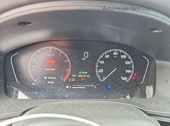 2HGFE2F53PH533462 2023 HONDA CIVIC Black Instrument cluster view