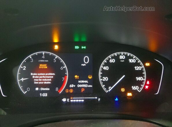 2HGFE2F53PH549094 2023 HONDA CIVIC Black Vista del cuadro de instrumentos