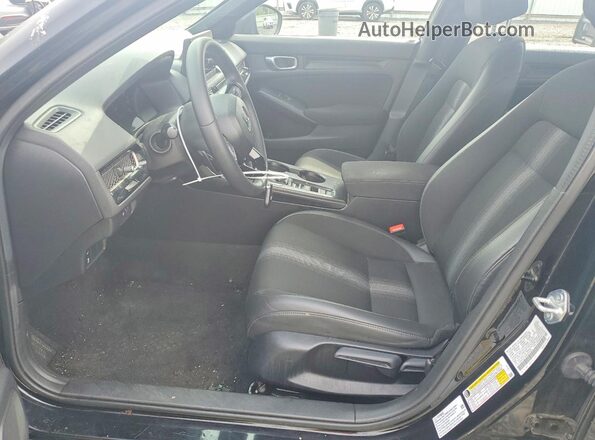 2HGFE2F53RH500075 2024 HONDA CIVIC Black წინა სალონის ხედი