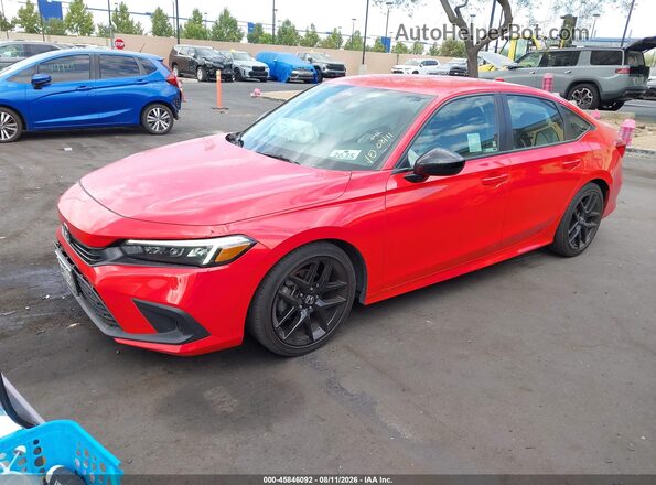 2HGFE2F53RH554055 2024 HONDA CIVIC Red Przód lewy