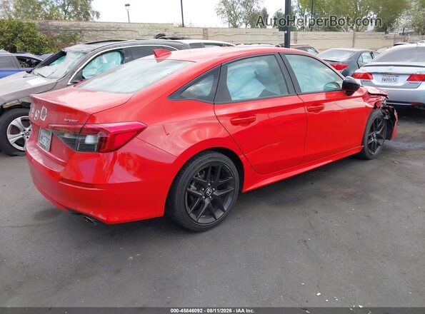 2HGFE2F53RH554055 2024 HONDA CIVIC Red Tył prawy