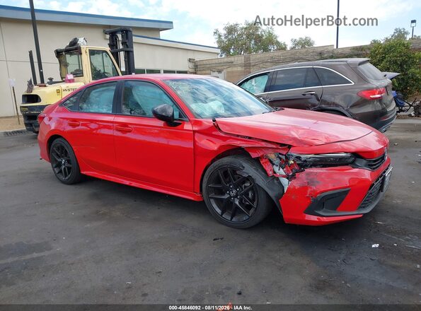 2HGFE2F53RH554055 2024 HONDA CIVIC Red Widok wnętrza 360 stopni