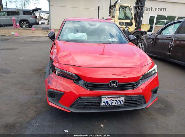 2HGFE2F53RH554055 2024 HONDA CIVIC Red Widok wnętrza z tyłu