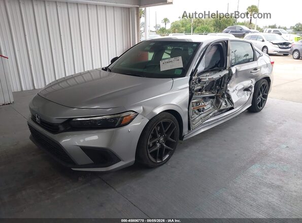 2HGFE2F53RH562995 2024 HONDA CIVIC Silver წინა მარცხენა ხედი სამი მეოთხედიდან