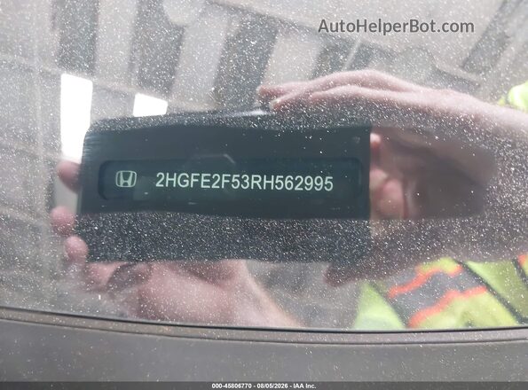 2HGFE2F53RH562995 2024 HONDA CIVIC Silver ძრავის განყოფილების ხედი