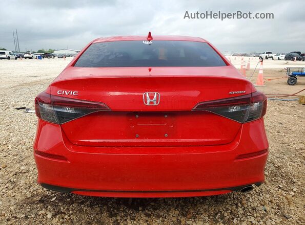 2HGFE2F53SH503029 2025 HONDA CIVIC Red Widok z tyłu