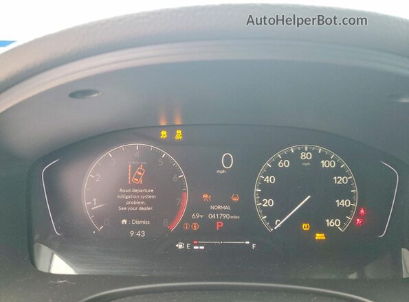 2HGFE2F53SH503029 2025 HONDA CIVIC Red Widok zestawu wskaźników