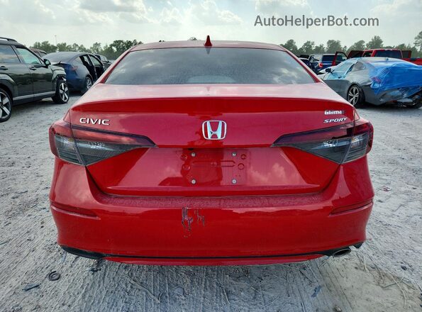 2HGFE2F53SH530649 2025 HONDA CIVIC Red Հետևի տեսք