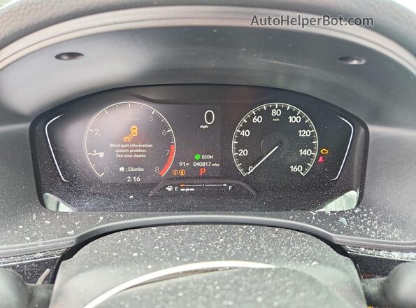 2HGFE2F53SH530764 2025 HONDA CIVIC Gray Widok zestawu wskaźników