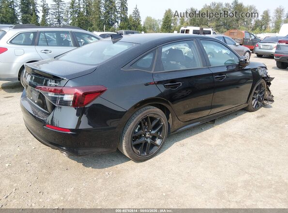 2HGFE2F53SH554689 2025 HONDA CIVIC Black Հետևի աջ