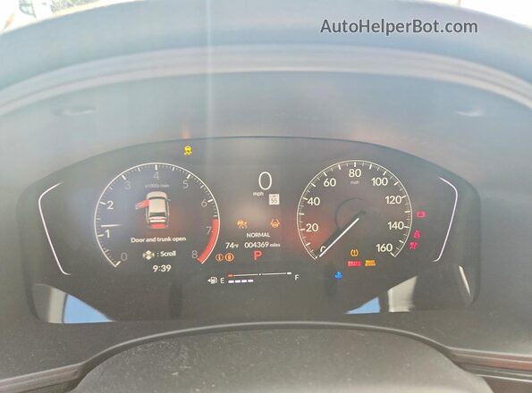 2HGFE2F53TH557884 2026 HONDA CIVIC Black Instrument cluster view