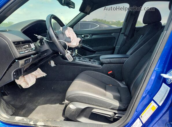 2HGFE2F54NH513041 2022 HONDA CIVIC Blue Front interior view