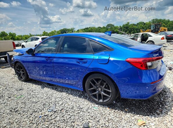 2HGFE2F54NH513041 2022 HONDA CIVIC Blue Rear left