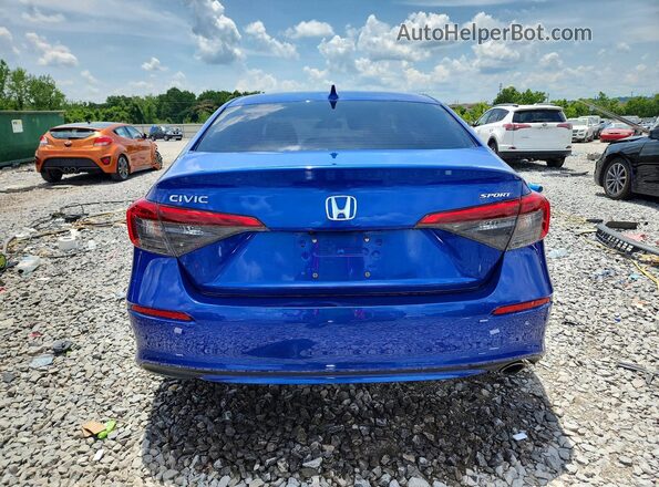 2HGFE2F54NH513041 2022 HONDA CIVIC Blue Rear view
