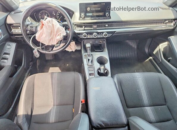 2HGFE2F54NH513041 2022 HONDA CIVIC Blue Dashboard view