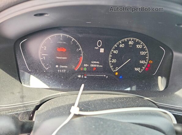 2HGFE2F54NH513041 2022 HONDA CIVIC Blue Instrument cluster view