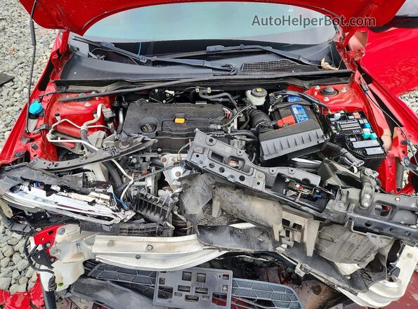 2HGFE2F54NH543107 2022 HONDA CIVIC Red უკანა სალონის ხედი