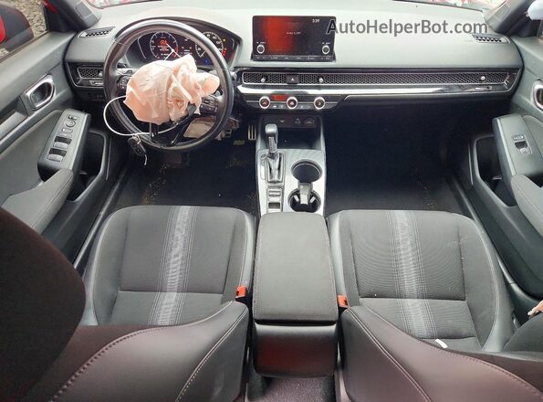 2HGFE2F54NH543107 2022 HONDA CIVIC Red წინა პანელის ხედი