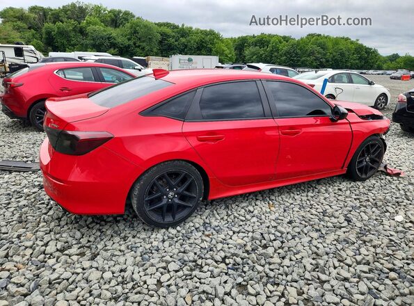 2HGFE2F54NH543107 2022 HONDA CIVIC Red უკანა მარჯვენა