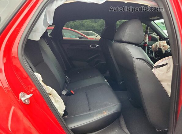 2HGFE2F54NH543107 2022 HONDA CIVIC Red უკანა სავარძლების ხედი