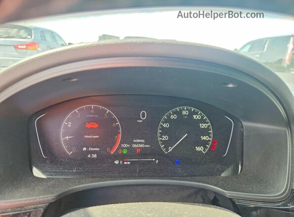 2HGFE2F54NH583414 2022 HONDA CIVIC White Vista del cuadro de instrumentos