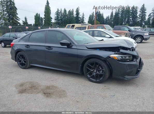 2HGFE2F54NH589116 2022 HONDA CIVIC Gray Widok wnętrza z tyłu