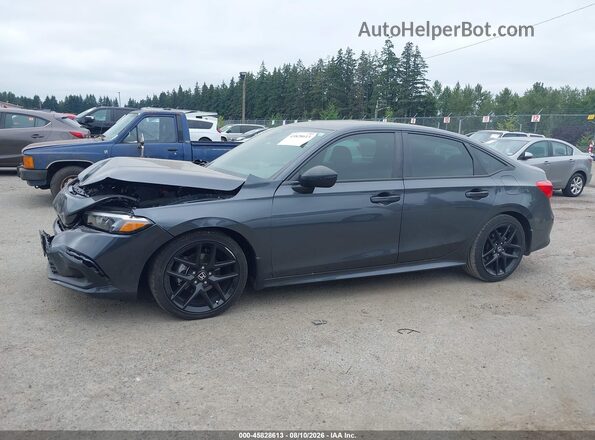 2HGFE2F54NH589116 2022 HONDA CIVIC Gray Widok wnętrza 360 stopni