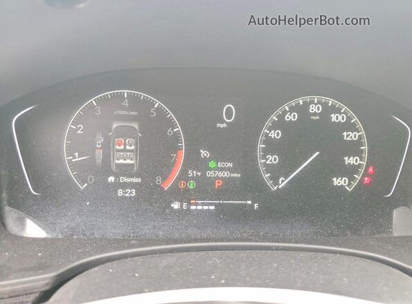 2HGFE2F54PH526066 2023 HONDA CIVIC White Вид щитка приладів