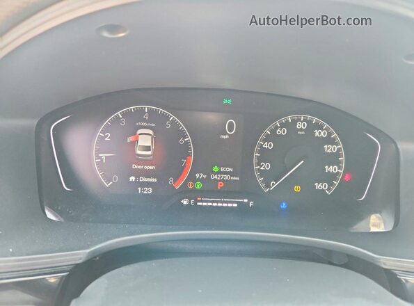 2HGFE2F54PH529095 2023 HONDA CIVIC Silver Սարքավորումների վահանակի տեսք