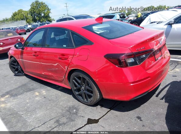 2HGFE2F54SH594361 2025 HONDA CIVIC Red Հետևի ձախ
