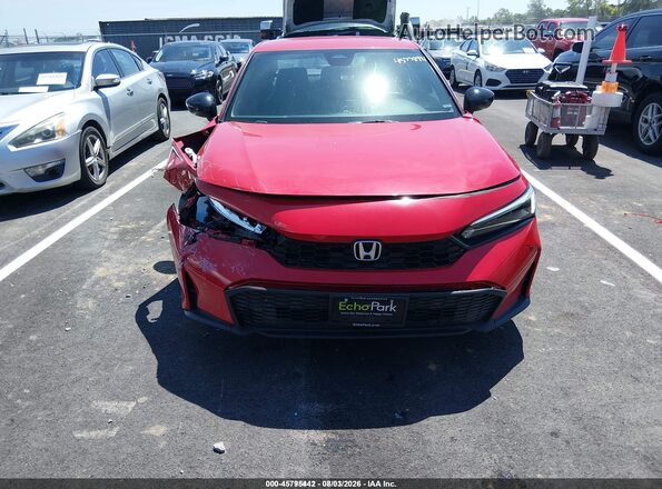 2HGFE2F54SH594361 2025 HONDA CIVIC Red Սարքավորումների վահանակի տեսք