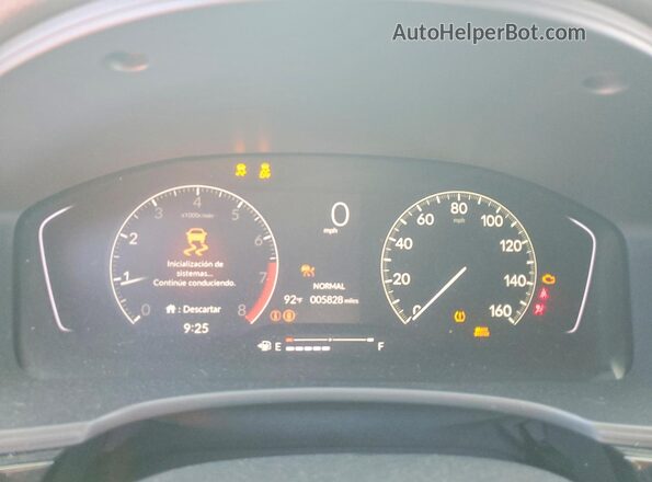 2HGFE2F54TH530628 2026 HONDA CIVIC Black ხელსაწყოთა პანელის ხედი