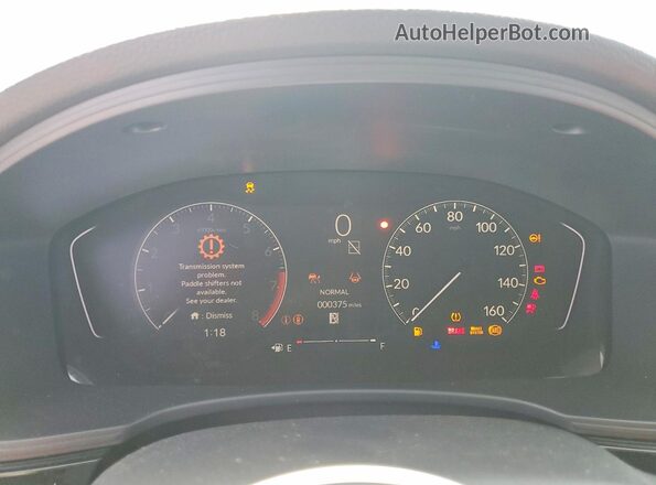 2HGFE2F54TH558591 2026 HONDA CIVIC Gray Instrument cluster view